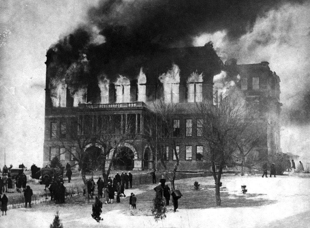 Capitol burning